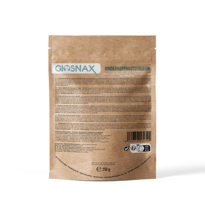 GIOSNAX  - Rinderkopfhautstreifen zur Zahnpflege 250 g